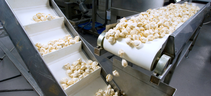 Transportbanden voor deegwaren